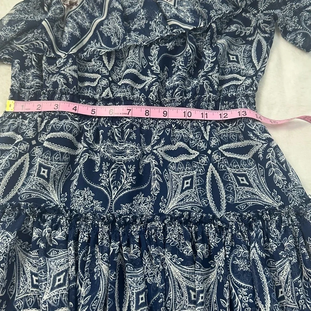 Misa Los Angeles KLEID EZRI One-Shoulder Floral Tiered Dress 100% Viscose - Picture 2 of 15